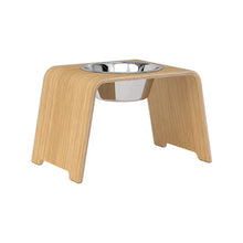 Lade das Bild in den Galerie-Viewer, dogBar® Single Hundenapf | Edelstahl | Eiche hell | 3 Größen M large