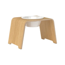 Lade das Bild in den Galerie-Viewer, dogBar® Single Hundenapf | Porzellan | Eiche hell | 3 Größen M large