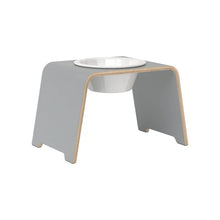 Lade das Bild in den Galerie-Viewer, dogBar® Single Hundenapf | Porzellan | Grau M large