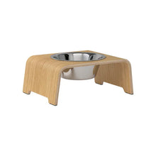 Lade das Bild in den Galerie-Viewer, dogBar® Single Hundenapf | Edelstahl | Eiche hell | 3 Größen M small