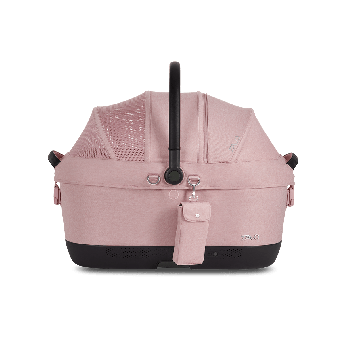 Tavo Isofix Autositz & Transportbox Maeve™ iso6x Wind Sakura (rosa) für Katzen & kleine Hunde bis 18 kg - mit integriertem Belüftungssystem
