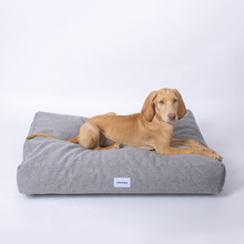Lade das Bild in den Galerie-Viewer, Hundebett Clean von Caruso - orthopädisch &amp; recycelt - Oeko-Tex® Standard - 2 Farben Grau - Clean | Fräulein Plath
