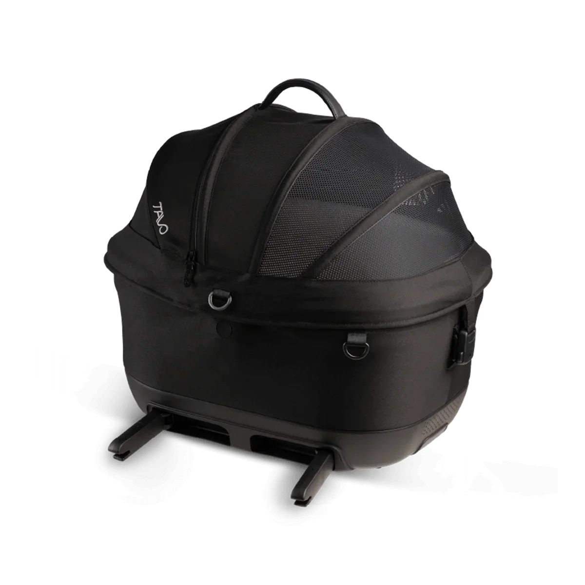 Isofix Autositz & Transportbox Maeve™ iso5x von Tavo für Hunde bis 13.6 kg | GREENGUARD-Gold-Zertifizierung | Farbe: Onyx