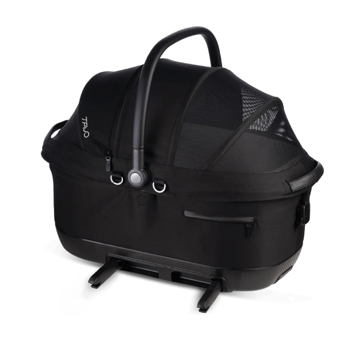 Isofix Autositz & Transportbox Maeve™ iso6x von Tavo für Hunde bis 18 kg | GREENGUARD-Gold-Zertifizierung | Farbe: Onyx