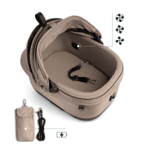 Lade das Bild in den Galerie-Viewer, Isofix Autositz &amp; Transportbox Maeve™ iso5x Wind Tavo | Integriertes Belüftungssystem | für Hunde bis 13.6 kg | GREENGUARD-Gold-Zertifizierung | Fawn
