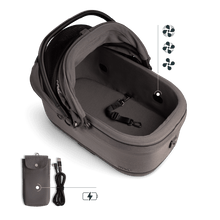 Lade das Bild in den Galerie-Viewer, Isofix Autositz &amp; Transportbox Maeve™ iso6x Wind Tavo | Integriertes Belüftungssystem | für Hunde bis 18 kg | GREENGUARD-Gold-Zertifizierung | Ashen
