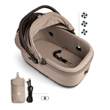 Lade das Bild in den Galerie-Viewer, Isofix Autositz &amp; Transportbox Maeve™ iso6x Wind Tavo | Integriertes Belüftungssystem | für Hunde bis 18 kg | GREENGUARD-Gold-Zertifizierung | Fawn
