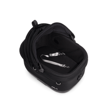 Lade das Bild in den Galerie-Viewer, Tavo Maeve iso5x Wind in Onyx, geöffnete Transportbox mit Mesh-Innenpolster und Sicherungsleine
