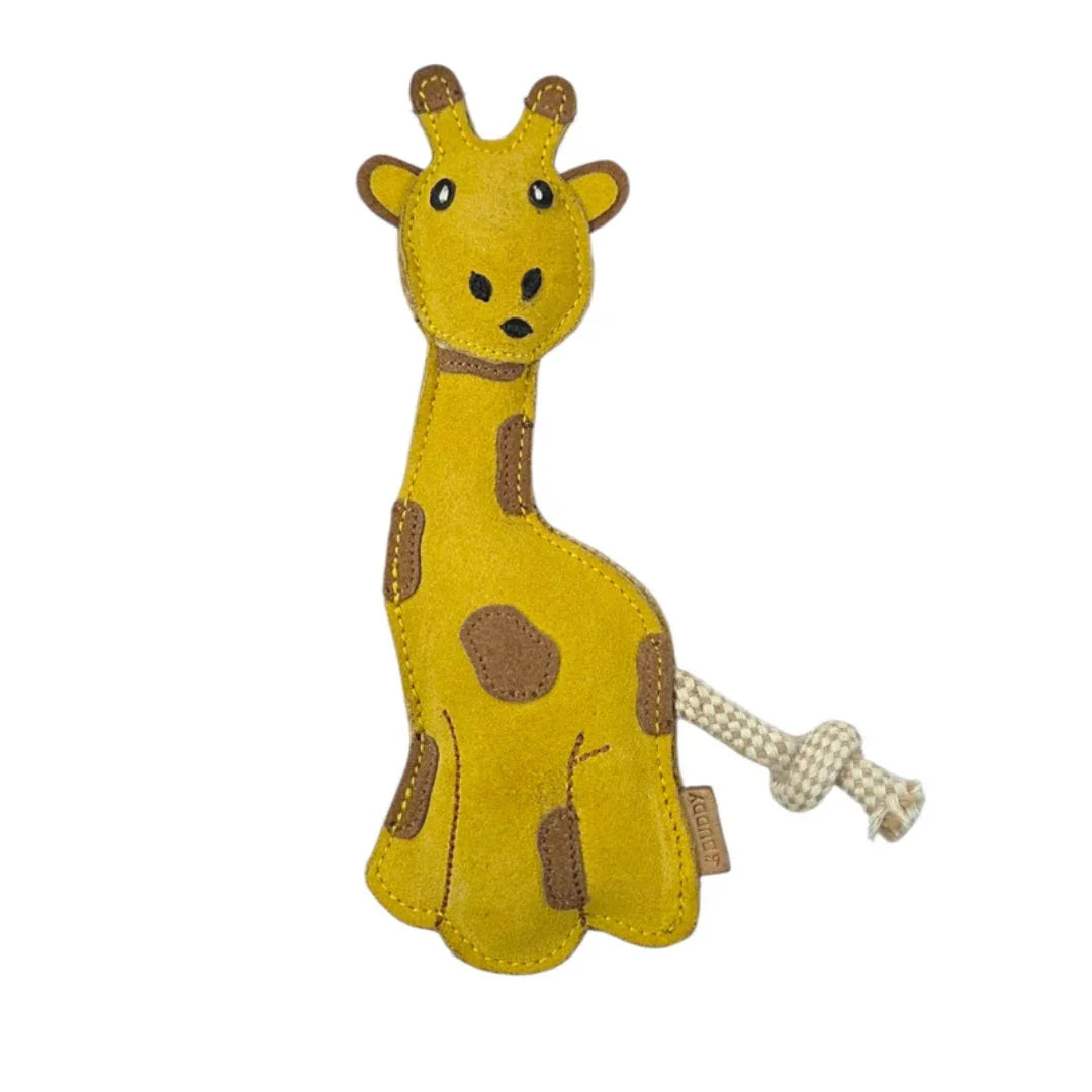 Buddy Hundespielzeug Leder Gina Giraffe schadstofffrei bei Fräulein Plath kaufen