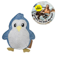 Nachhaltiges BUDDY. Leder Hundespielzeug Pinguin - für kleine Hunde - schadstofffrei - inkl. 15% Hundetraining Ellen Marques | Fräulein Plath