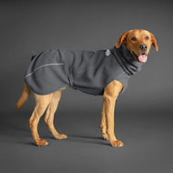 Wärmende Hundejacke Warming Midlayer von Hurtta | Super bequem & recyceltes Material | Blackberry grau | Fräulein Plath