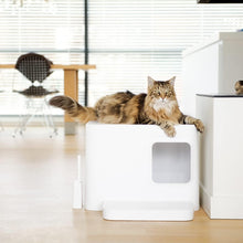 Lade das Bild in den Galerie-Viewer, Nachhaltige Katzentoilette HOOPO® DOME PLUS | 100% recycelt | Weiß
