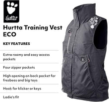 Lade das Bild in den Galerie-Viewer, Hurtta Trainingsweste Training vest ECO | Recyceltes Material | Wassersäule über 10000 mm | Blackberry
