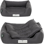 Öko-Hundebett Bern von HOUND&NATURE | Recycelte Materialien | Oeko-Tex® Standard 100 | Grau | Fräulein Plath