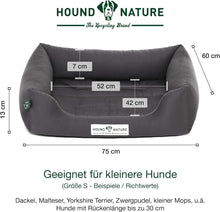 Lade das Bild in den Galerie-Viewer, Öko-Hundebett Bern von HOUND&amp;NATURE | Recycelte Materialien | Oeko-Tex® Standard 100  | Grau
