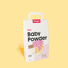 Lade das Bild in den Galerie-Viewer, 2x17L Nachhaltiges Katzenstreu Tofu Babypuder von HOOPO® | 100% Tofu | Babypuder Duft | Blitzschnelle Klumpenbildung
