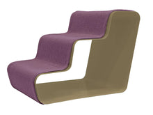 Lade das Bild in den Galerie-Viewer, dogBeam3 | Hundetreppe | Für Welpen &amp; kleine Hunde | Bezug aus recycelten PET-Flaschen Stahl Sand - Bezug Purple | Fräulein Plath
