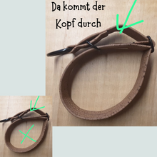 Lade das Bild in den Galerie-Viewer, Zugstopp Halsband | Korkleder | Umweltfreundlich | Robust &amp; Vegan | Olive | Beschläge wählbar
