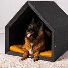 Lade das Bild in den Galerie-Viewer, Orthopädische Hundehütte Indoor "PetHome 2.0" Rexproduct | 100% recycelt | S - XL | Dunkelgrau | 5 Bezugsfarben | Fräulein Plath
