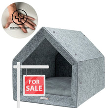 Lade das Bild in den Galerie-Viewer, Orthopädische Hundehütte Indoor "PetHome 2.0" Rexproduct | 100% recycelt | S - XL | Hellgrau | 5 Bezugsfarben | Fräulein Plath
