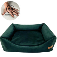 Lade das Bild in den Galerie-Viewer, Nachhaltiges Rexproduct Hundebett OTTO - orthopädisch - waschbar &amp; schadstofffrei - Dunkelgrün - 5 Matratzenfarben | Fräulein Plath
