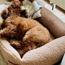 Lade das Bild in den Galerie-Viewer, Öko Hundebett &quot;Teddy&quot; SoftColor von Rexproduct | Schadstofffrei &amp; recycelte Materialien | Beige
