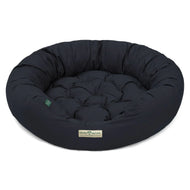 Hundebett rund St.Moritz von HOUND&NATURE | Recycelte Materialien | Oeko-Tex® Standard 100 | Blau | Fräulein Plath