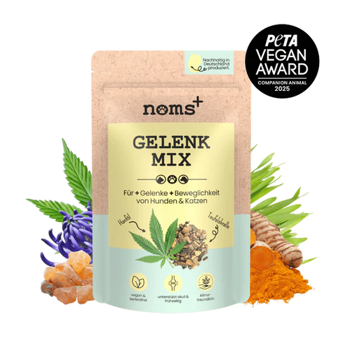 Gelenkmix mit Teufelskralle, Kurkuma & Glucosamin für Hunde & Katzen | Unterstützt akut und frühzeitig | 100% vegan & tierleidfrei | 150g