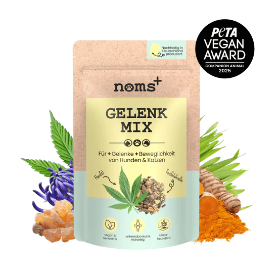 Gelenkmix mit Teufelskralle, Kurkuma & Glucosamin für Hunde & Katzen | Unterstützt akut und frühzeitig | 100% vegan & tierleidfrei | 150g