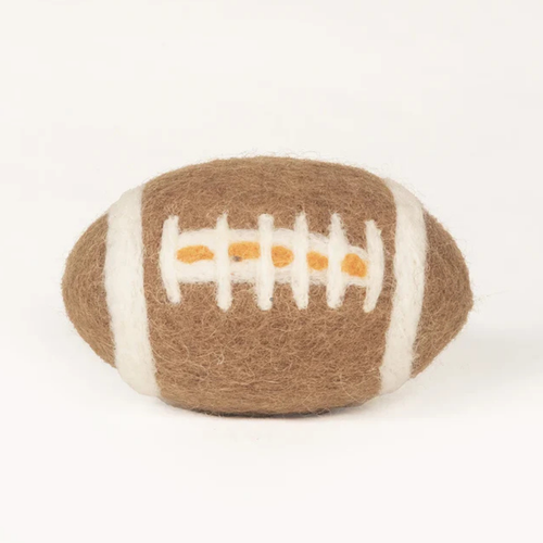 American Football für Hunde | Nachhaltiges Hundespielzeug | 100% schadstofffrei & Schafwolle | Zahnpflegend & schwimmfähig
