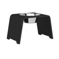 dogBar® Single Hundenapf | Edelstahl | Eiche dunkel | 3 Größen | Fräulein Plath
