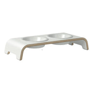 Futterstation dogBar® für Hunde | Porzellan | Weiss | NEU: 6 Größen | Fräulein Plath