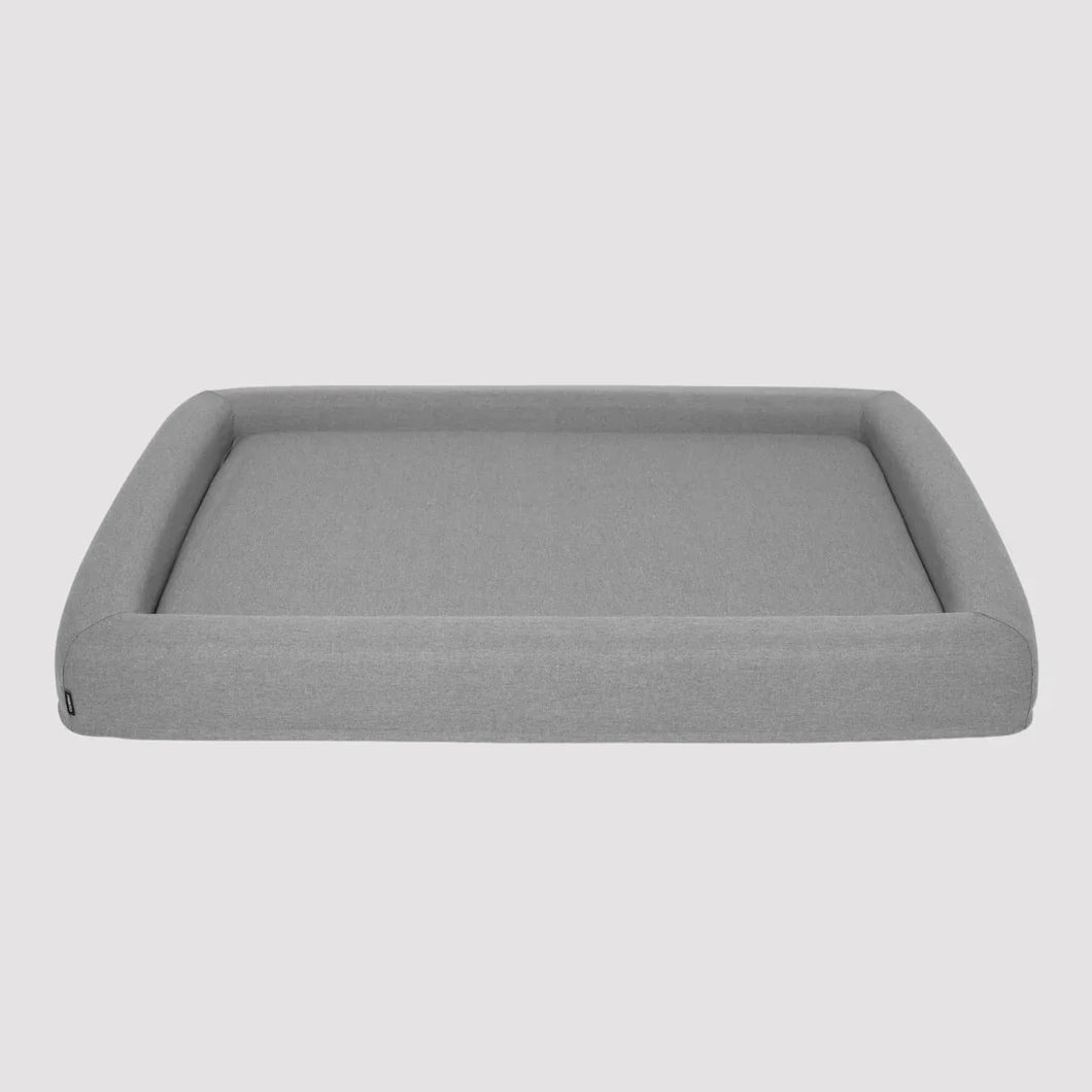 FINNTO® Hundebett orthopädisch | Antiallergen | FAIRTRADE zertifiziert & Oeko-Tex® Standard | Hellgrau
