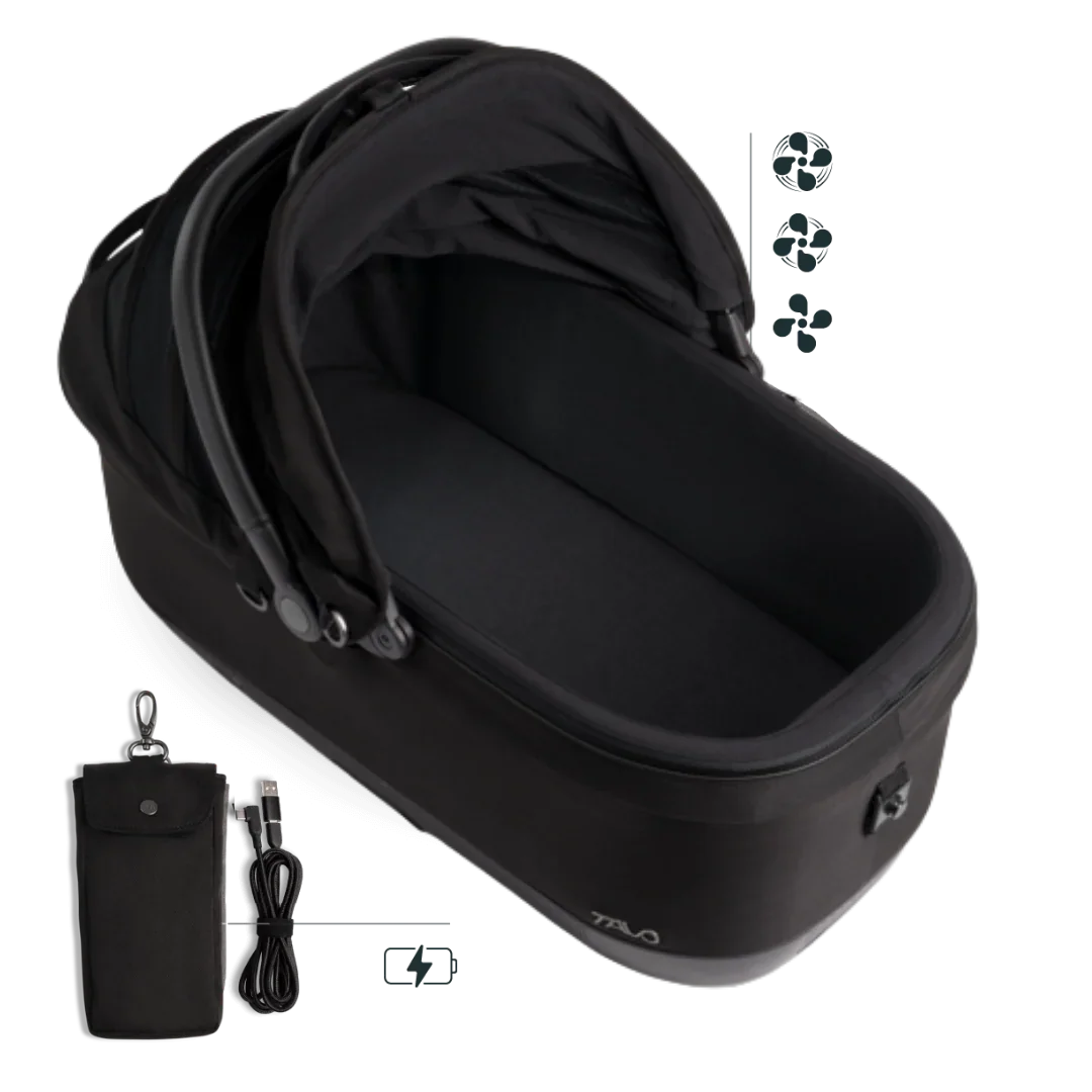 Isofix Autositz & Transportbox Maeve™ iso7x-R WIND von Tavo für Hunde bis 18 kg | GREENGUARD-Gold-Zertifizierung | Farbe: Onyx