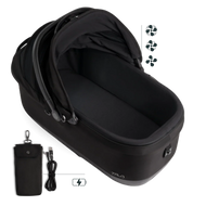 Isofix Autositz & Transportbox Maeve™ iso7x-L WIND von Tavo für Hunde bis 18 kg | GREENGUARD-Gold-Zertifizierung | Farbe: Onyx | Fräulein Plath