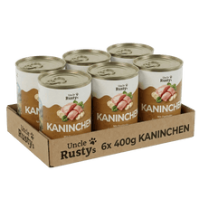 Lade das Bild in den Galerie-Viewer, Uncle Rusty's Kaninchen mit Pastinake, Spinat und Buchweizen Nassfutter - regionale Zutaten
