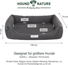 Lade das Bild in den Galerie-Viewer, Öko-Hundebett Bern von HOUND&amp;NATURE | Recycelte Materialien | Oeko-Tex® Standard 100  | Grau
