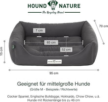 Lade das Bild in den Galerie-Viewer, Öko-Hundebett Bern von HOUND&amp;NATURE | Recycelte Materialien | Oeko-Tex® Standard 100  | Grau
