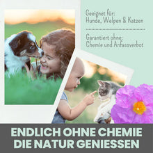 Lade das Bild in den Galerie-Viewer, 1x Zpot-on &amp; 2x 150g Zistrosen-Tabs | Spar-Set | Naturbasierter Anti-Zecken Schutz für Katzen gegen Flöhe, Zecken, Milben &amp; Mücken | 100% Chemiefrei | Sparpaket
