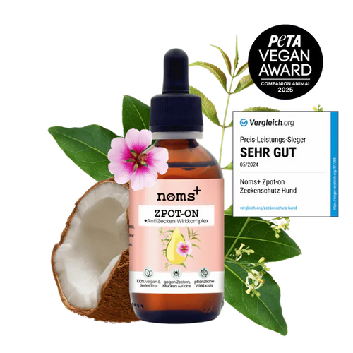 Zpot-on Tropfen für Hunde gegen Flöhe, Zecken, Milben & Mücken | 100% Chemiefrei | 50ml Jahresvorrat