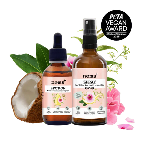 Starkes Duo | Pflanzlicher Anti-Zecken Schutz für Hunde gegen Flöhe, Zecken, Milben & Mücken | 100% Chemiefrei | Sparpaket
