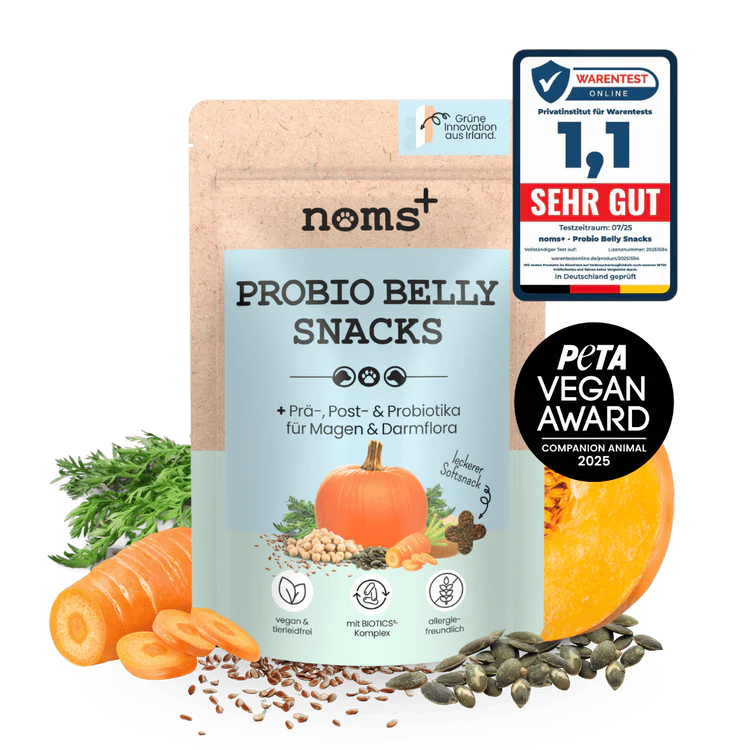 Probio Belly Snacks für Hunde | Gegen Durchfall & Verstopfung | Stärkt die Darmflora | Vegan & tierleidfrei | 200g