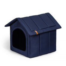 Lade das Bild in den Galerie-Viewer, Hundehütte HOME für drinnen &amp; draußen | Öko-Tex 100 zertifiziert | 4 Größen | Blau
