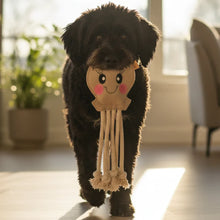 Lade das Bild in den Galerie-Viewer, Nachhaltiges Leder Hundespielzeug Oktopus Dummy &quot;Karla Krake 2.0&quot; | 100% schadstofffrei &amp; robust
