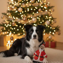 Lade das Bild in den Galerie-Viewer, Nachhaltiges Leder Hundespielzeug &quot;Santa Claus&quot; Weihnachtsmann | Schadstofffrei &amp; robust | Goldiges Weihnachtsgeschenk | Weihnachten Fräulein Plath
