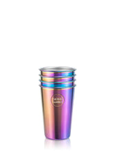Lade das Bild in den Galerie-Viewer, 4er Pack soulcup • utopia – Edelstahlbecher für Mensch &amp; Hund - 400ml
