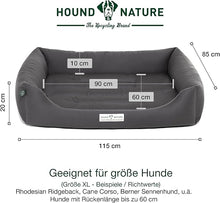 Lade das Bild in den Galerie-Viewer, Öko-Hundebett Bern von HOUND&amp;NATURE | Recycelte Materialien | Oeko-Tex® Standard 100  | Grau
