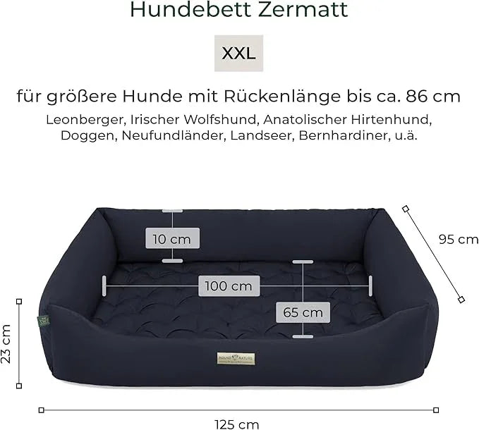 Orthopädisches Öko-Hundebett Zermatt von HOUND&NATURE