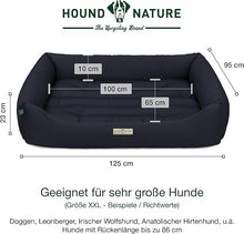 Lade das Bild in den Galerie-Viewer, Öko-Hundebett Bern von HOUND&amp;NATURE | Recycelte Materialien | Oeko-Tex® Standard 100  | Blau
