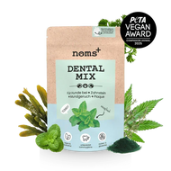 Noms+ Dentalmix für Hunde | Bei Plaque & Zahnstein | Rein Pflanzlich & frischer Atem | 100% vegan & tierleidfrei | Fräulein Plath